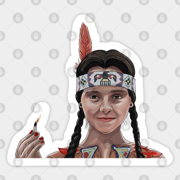 Addams Family Values: Burn the Witch Sticker by 51Deesigns